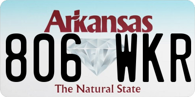 AR license plate 806WKR