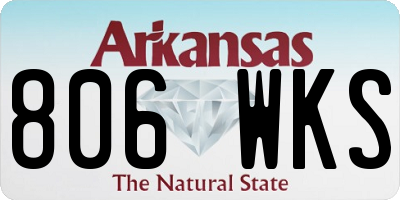 AR license plate 806WKS