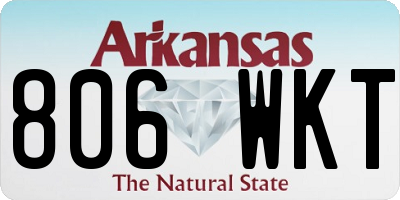 AR license plate 806WKT