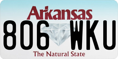 AR license plate 806WKU