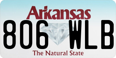 AR license plate 806WLB