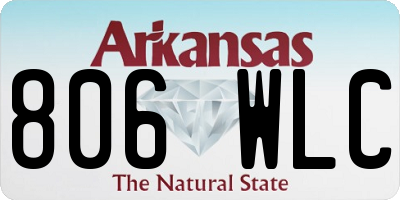 AR license plate 806WLC