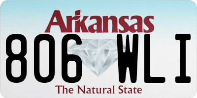 AR license plate 806WLI