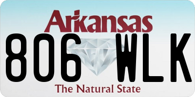AR license plate 806WLK