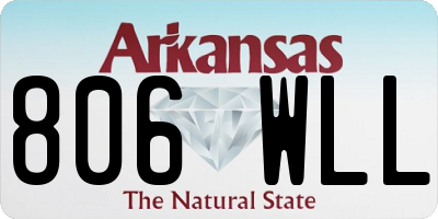 AR license plate 806WLL