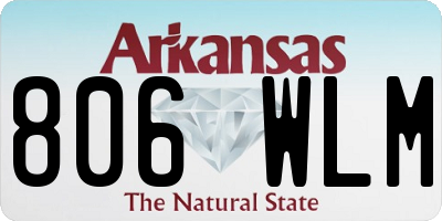 AR license plate 806WLM