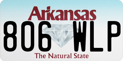 AR license plate 806WLP