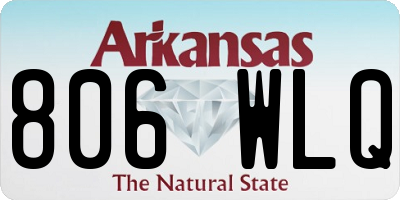 AR license plate 806WLQ