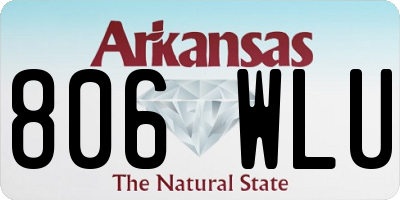 AR license plate 806WLU