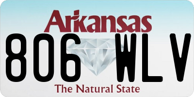 AR license plate 806WLV