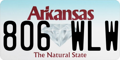 AR license plate 806WLW
