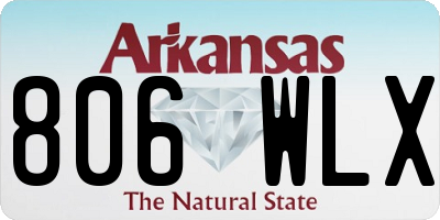 AR license plate 806WLX