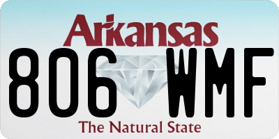 AR license plate 806WMF