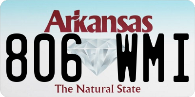 AR license plate 806WMI
