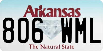 AR license plate 806WML