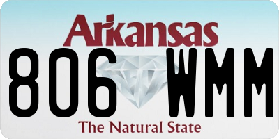 AR license plate 806WMM