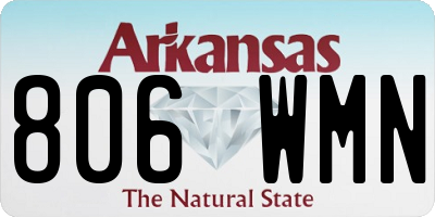 AR license plate 806WMN