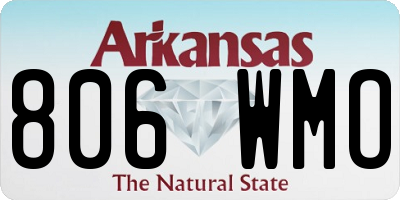 AR license plate 806WMO