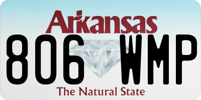 AR license plate 806WMP