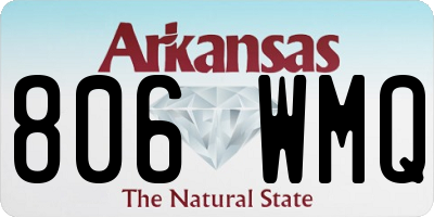 AR license plate 806WMQ
