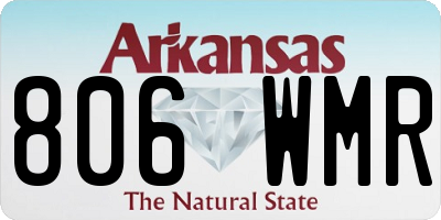 AR license plate 806WMR