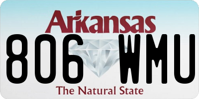 AR license plate 806WMU