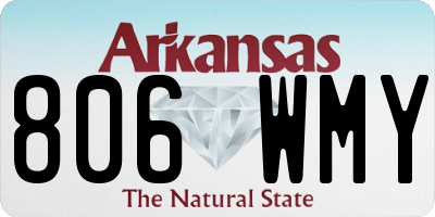 AR license plate 806WMY
