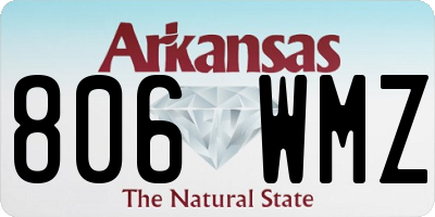 AR license plate 806WMZ