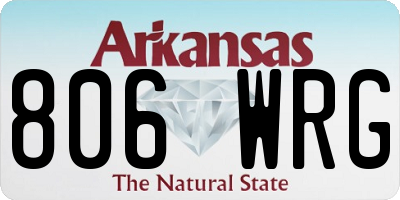 AR license plate 806WRG