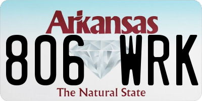 AR license plate 806WRK