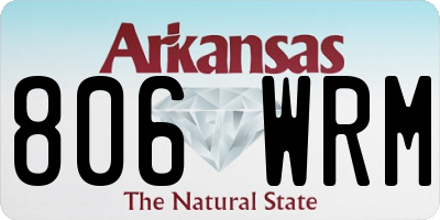 AR license plate 806WRM