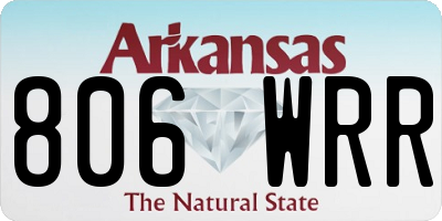 AR license plate 806WRR