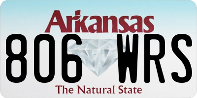 AR license plate 806WRS