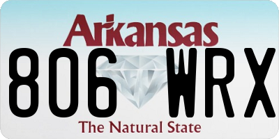 AR license plate 806WRX