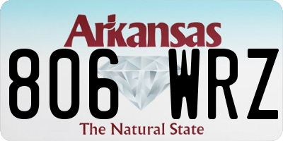 AR license plate 806WRZ