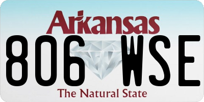AR license plate 806WSE