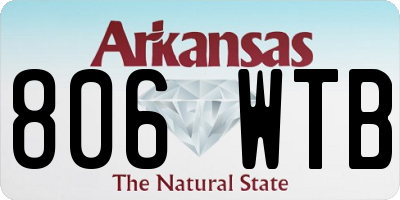AR license plate 806WTB