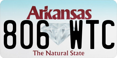 AR license plate 806WTC