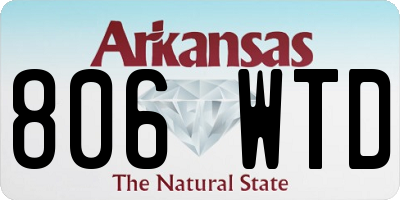 AR license plate 806WTD