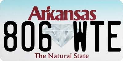 AR license plate 806WTE