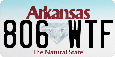 AR license plate 806WTF