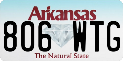 AR license plate 806WTG