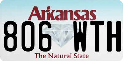 AR license plate 806WTH