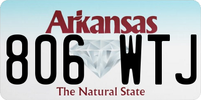 AR license plate 806WTJ