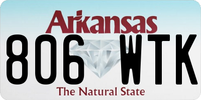 AR license plate 806WTK