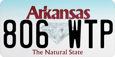 AR license plate 806WTP
