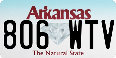 AR license plate 806WTV