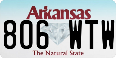 AR license plate 806WTW