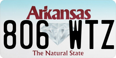 AR license plate 806WTZ