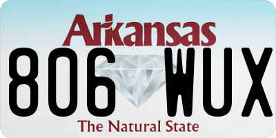 AR license plate 806WUX